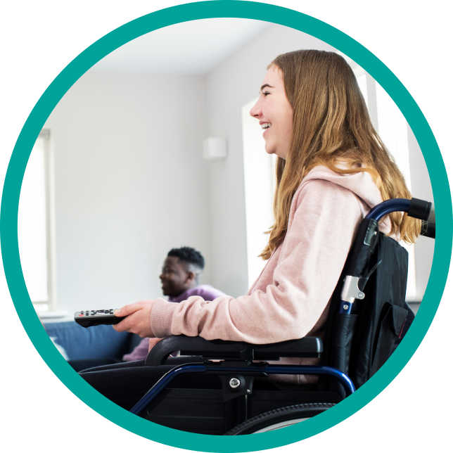patient in wheelchair