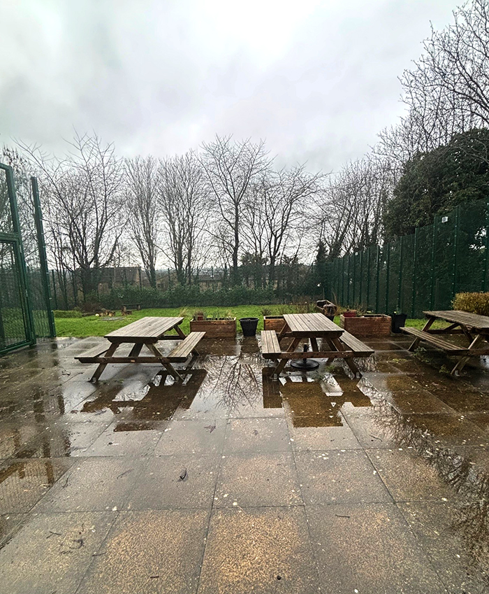 garden area downstairs